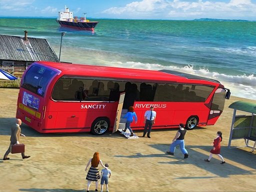 Water Surfer Bus Simulation Game 3D Game Image