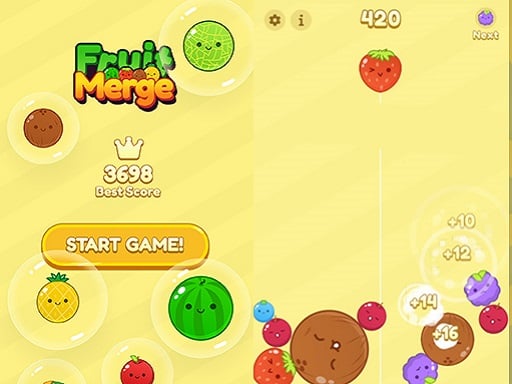 Watermelon Fruit 2048 Game Image