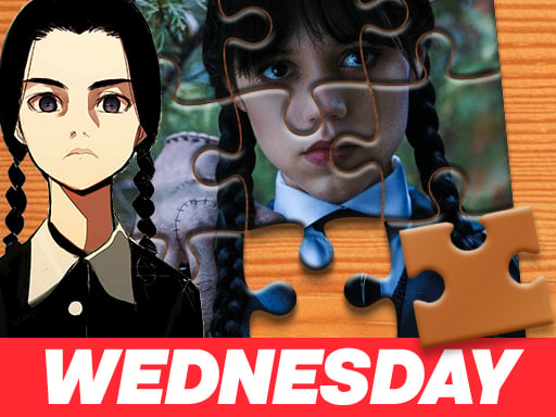Wednesday Addams Jigsaw Puzzle Game Image