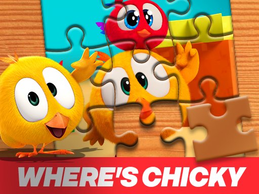 Wheres Chicky Jigsaw Puzzle Game Image