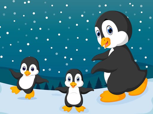 Winter Pinguins Memory Game Image