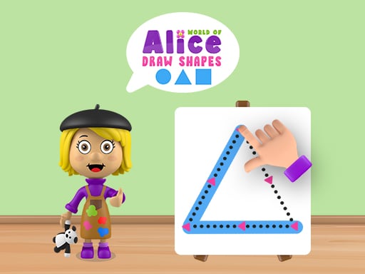 World of Alice   Draw Shapes Game Image