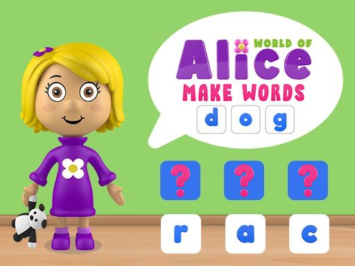 World of Alice   Make Words  Game Image