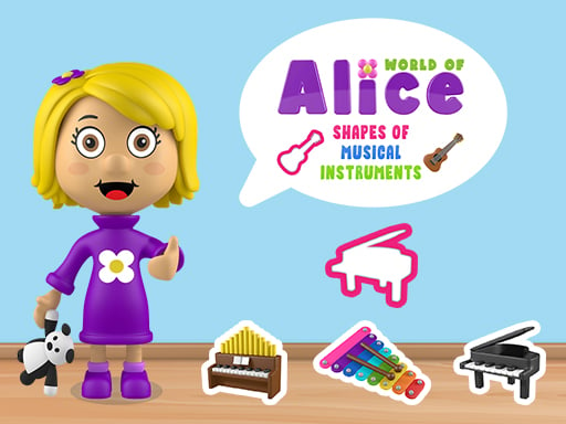 World of Alice   Shapes of Musical Instruments Game Image