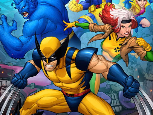 X-Men Battle Jigsaw Game Image