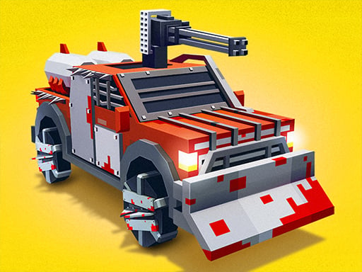 Zombie Derby: Blocky Roads Game Image