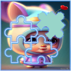 Adorable baby Stitch Sliding Picture Challenge Game Image