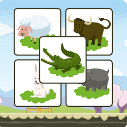 Animal Kids Memory Game Image