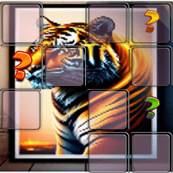 Animal Tiger Memory Match Game Image
