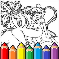 Anime Princess Coloring Pages Game Image
