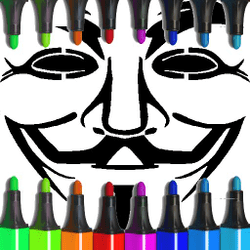 Anonymous Mask Coloring Game Image