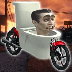 Bike Stunt skibidi Toilet Game Image