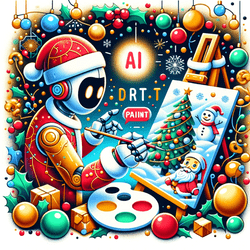 Christmas AI Art Draw Paint Game Image