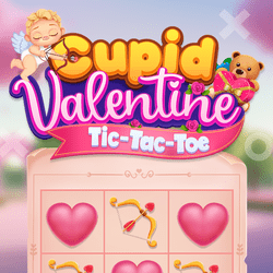 Cupid Valentine Tic Tac Toe Game Image