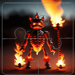 Fire Picture Scramble Challenge Game Image