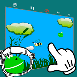 Frog - jumping on clouds Game Image