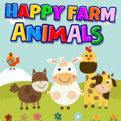 Happy Farm Animals Game Image