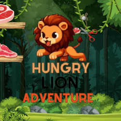 Hungry Lion Adventure Game Image