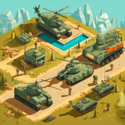 Idle Military Base. Army Tycoon Game Image