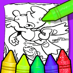 Kid Mermaids Coloring Game Image