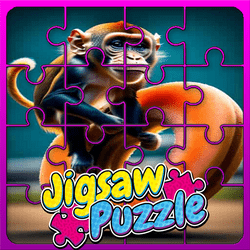 Monkey Jigsaw Game Image