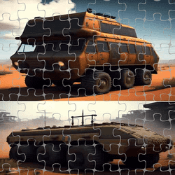 Monster Truck Jigsaw Frenzy Game Image