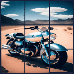 Motorcycles Photo Image Scramble Game Image