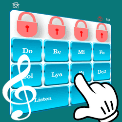 Musical locks Game Image