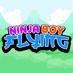 Ninja Boy Flying Game Image
