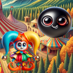 Pomni Circus Ball Toy Collector Game Image