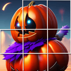 Pumpkinhead Tile Image Scramble Game Image