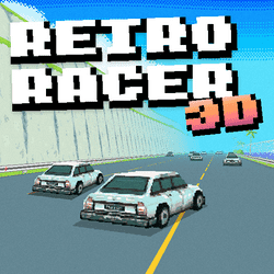 Retro Racer 3D Game Image