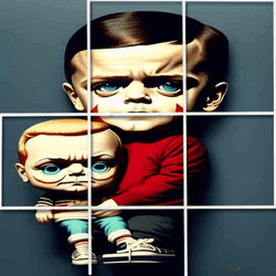 Robert the Doll Picture Slide Puzzle Frenzy