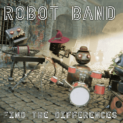 Robot Band - Find the differences Game Image