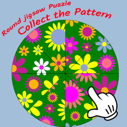 Round jigsaw Puzzle - Collect the Pattern Game Image