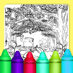 Scenery Coloring Games for Adults Game Image