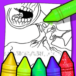 Siren Head Coloring Book Game Image