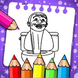 Skibidi Toilet Coloring Pages Game Image