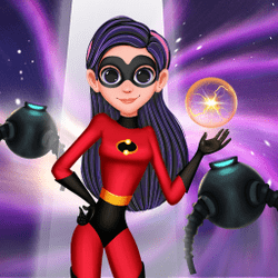 Superhero Violet Fashion Shoot Game Image