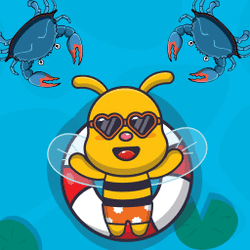 Swimming Bee Game Image