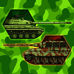 Tanks 2D War and Heroes Game Image