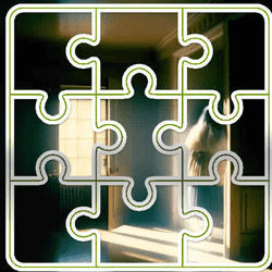 The Slender Man Slide puzzle Game Image