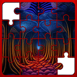 Trees Jigsaw Triumph Game Image