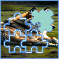 Wolf Tile Block Puzzle Game Image