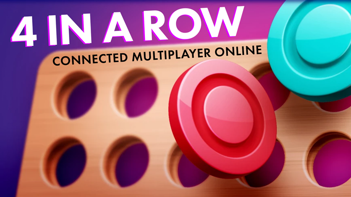 4 In A Row Connected Multiplayer Online Game Image