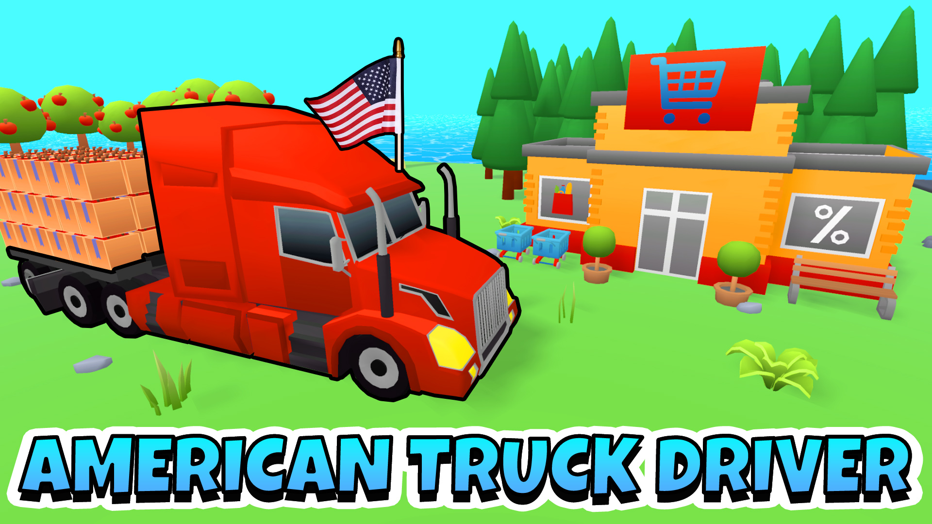 American Truck Driver Game Image
