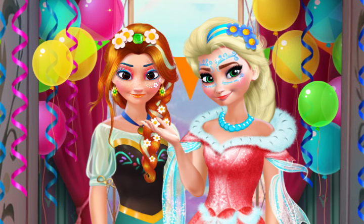 Anna & Elsa Makeover Game Image