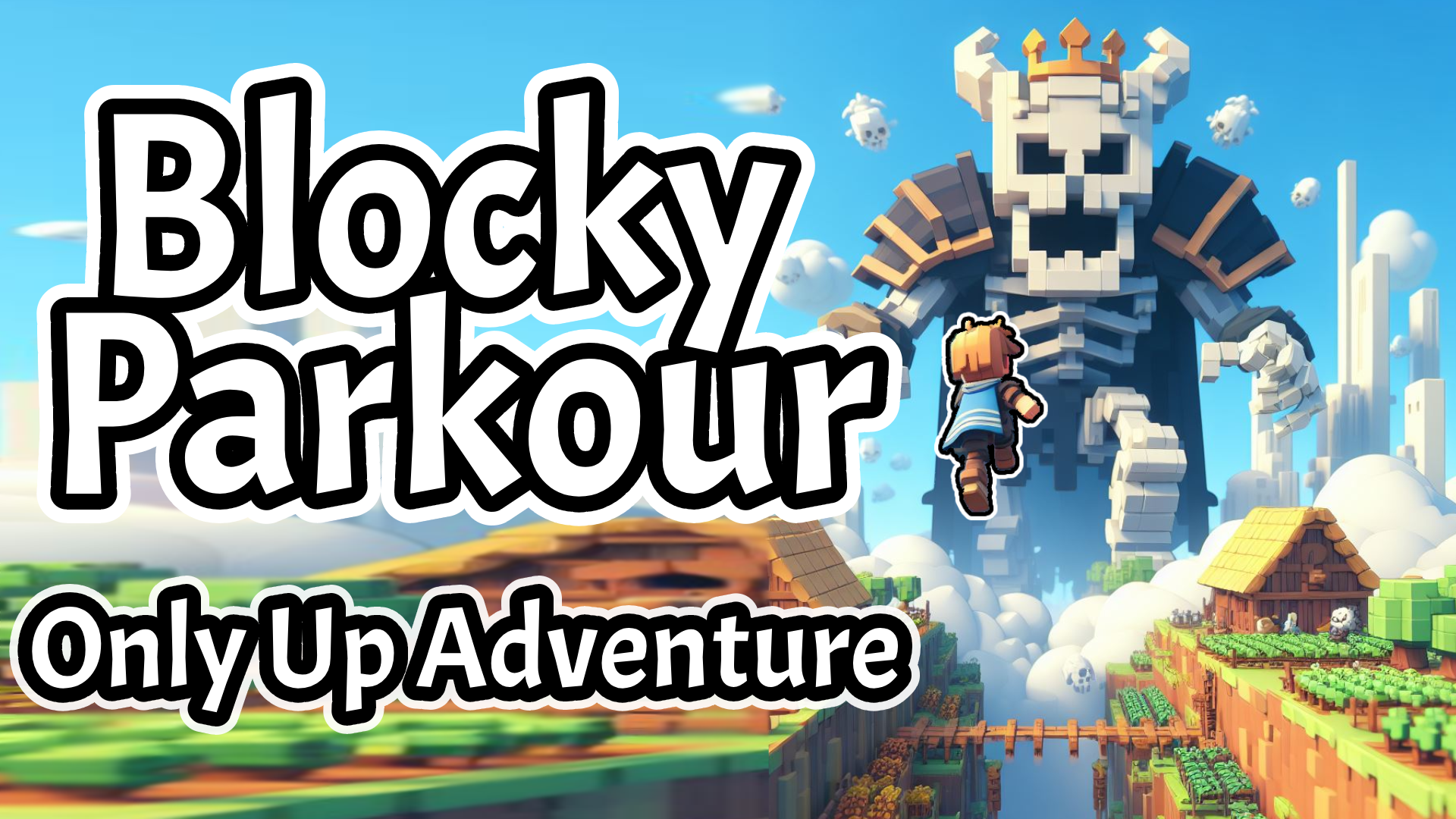 Blocky Parkour: Only Up Adventure Game Image