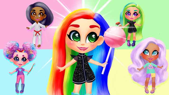 Candy Doll Hair Salon Game Image