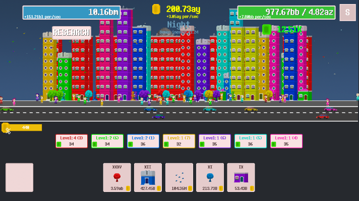 Colorful City of Cards Game Image